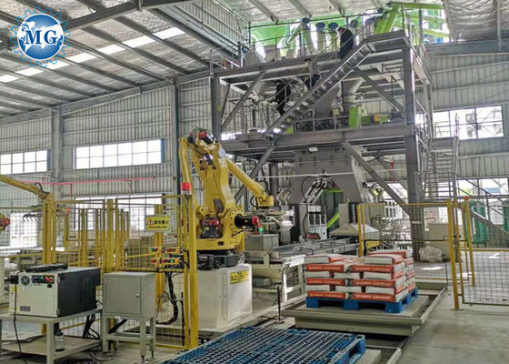 Instalação de moagem seca de alta eficiência durável com controle PLC para linha de produção de mistura de moagem de reparação