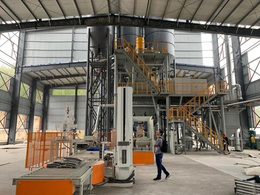 Usina adesiva da telha automática com Palletizing a máquina de mistura seca do almofariz