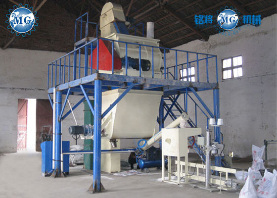 A gipsita da massa de vidraceiro da parede 4T/H pulveriza o equipamento de mistura seco ISO9001