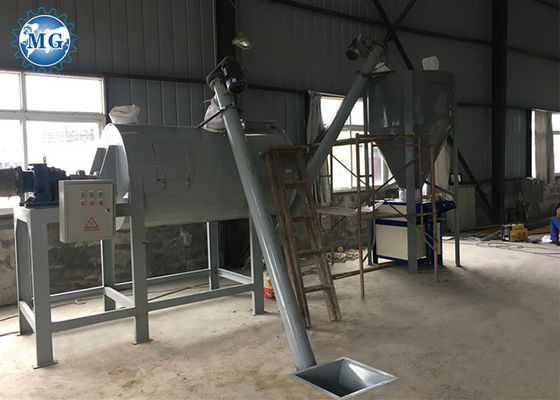 Linha de produção seca do almofariz 2-4T/H com a máquina de embalagem da válvula automática
