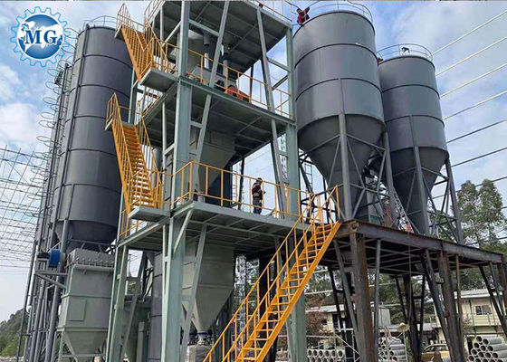 3 minutos que misturam a linha de produção seca telha do almofariz rebocam a planta de mistura