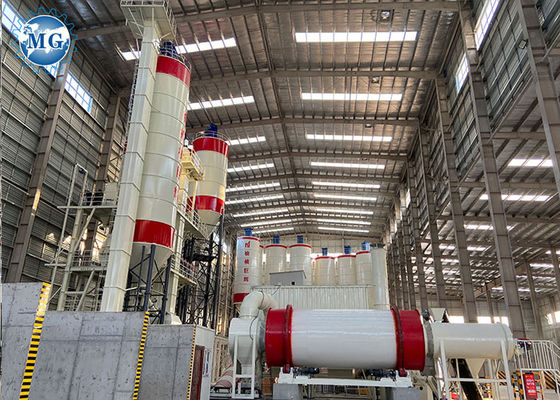 Linha de produção de argamassa seca de 200 kW 120t/h com matérias-primas de cimento