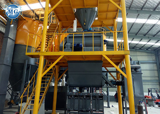 Máquina de fatura adesiva de tratamento por lotes de embalagem automática da telha da planta do almofariz 10-20T/H seco
