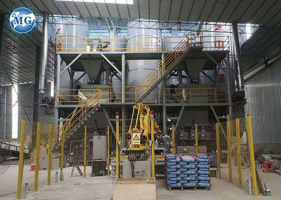 10-20 a planta da mistura seca do T/H que faz a telha do esparadrapo da telha da máquina reboca o pó da gipsita