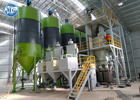 Planta de produção seca da construção do misturador do emplastro da massa de vidraceiro da parede do almofariz do controle durável do Plc
