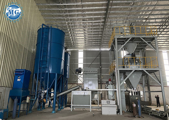 Tipo da telha automática completa da planta da mistura seca do controle do PLC máquina adesiva da torre